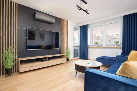 Modern TV in the apartment. 