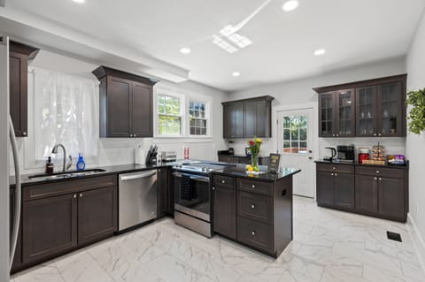 Craft your favorite dishes in our modern and fully equipped kitchen.