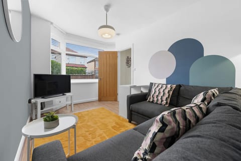 comfortable Living room with Smart TV