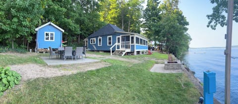 View of the cottage plus bunk house 