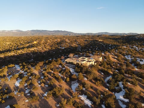 Arial view of Property