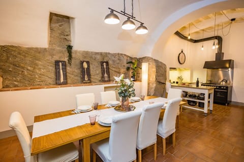 Dining room and kitchen