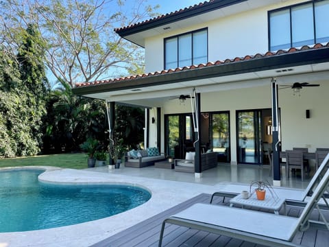 Private pool and cozy outdooor furniture 