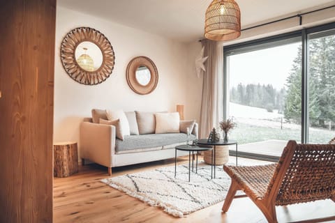 Coin Salon - Gite 4 personnes -  Le Doux - Station des Rousses