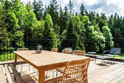 Terrasse  - Gite 8 personnes -  L'authentique - Station des Rousses
