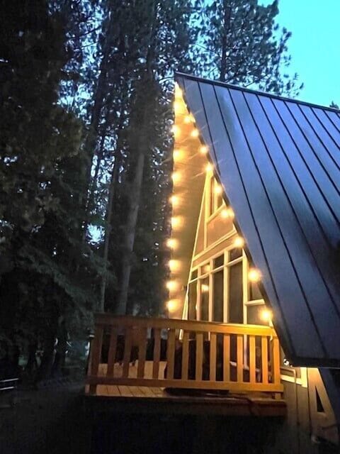 Outdoor Deck with lights to enjoy those cozy nights!