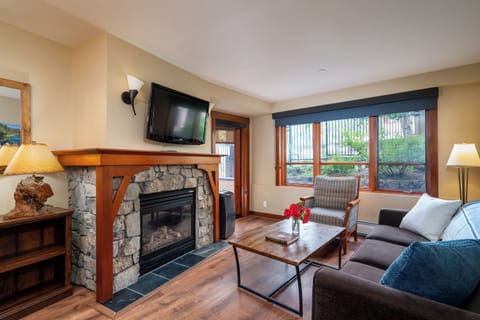 Cozy fireplace for those cold stormy nights