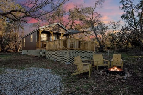 Warm up around the private fire pit on those chilly evenings!