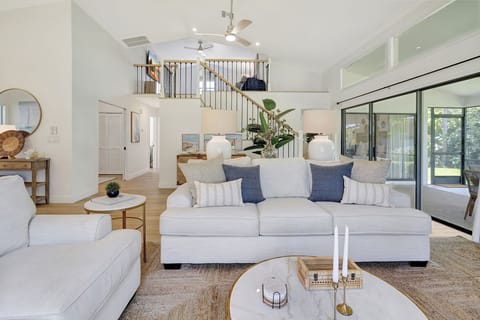 Designer decor is found throughout the house