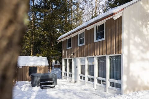 View of the cottage during winter