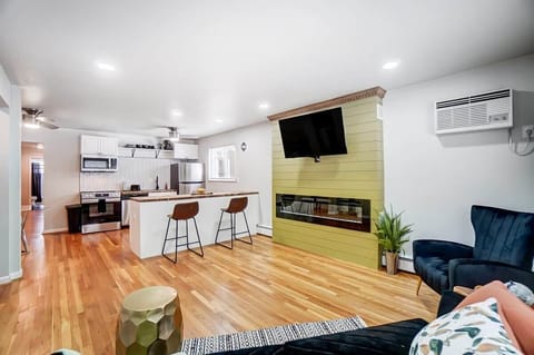 Open concept Kitchen and Living Room Area 