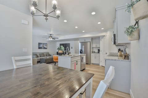 Dining Room, Kitchen, and Living Room