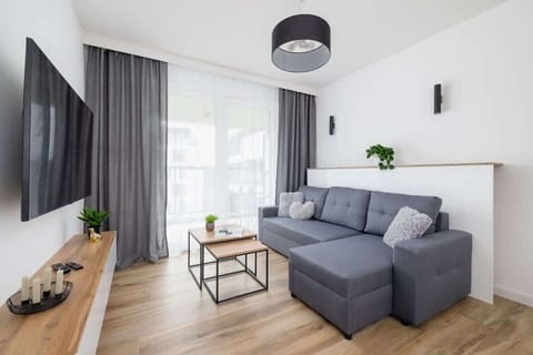 Relax in the stylish living room with a comfortable sofa and modern decor.