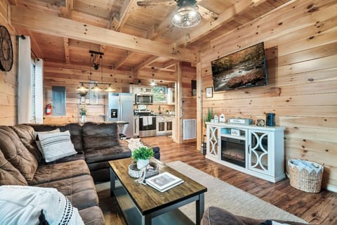 High Country Cabin's cozy living area