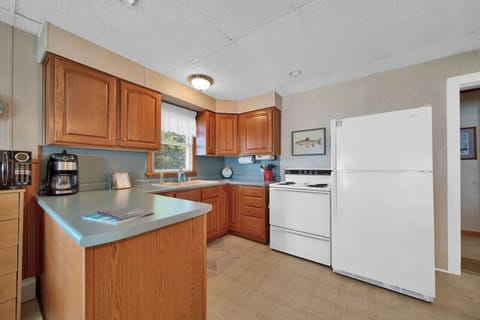 The kitchen is stocked with your needs