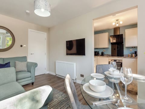 Open plan living space | Riverside Apartment, Nairn