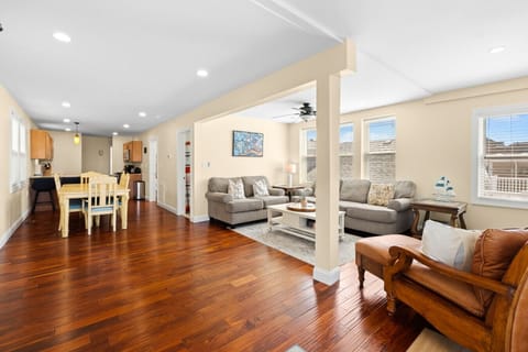 Open concept living, dining, and kitchen to bring you together.