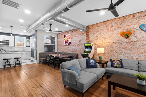 Open concept so your crew can hang together.