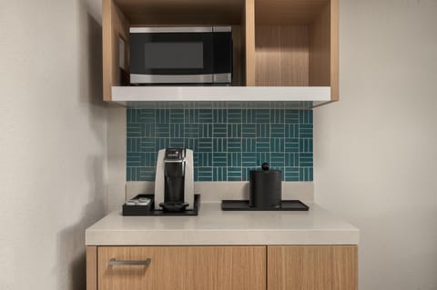 Desk, blackout drapes, soundproofing, iron/ironing board