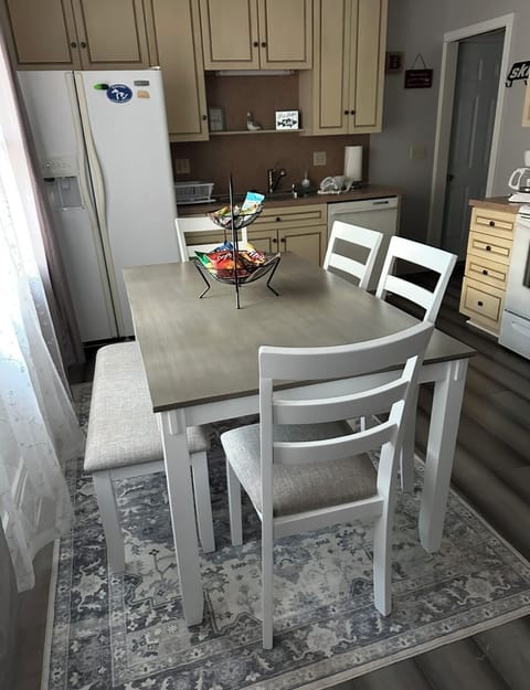 New table and chairs for more seating