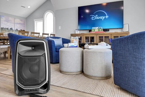 Large Smart TV with Streaming Services