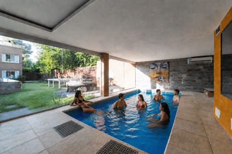 Indoor spa tub