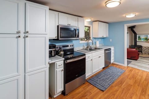 Fully stocked kitchen
