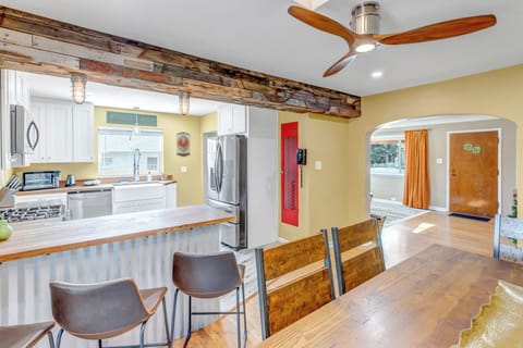 Kitchen and Dining opens up to Living Area, making it a perfect space to gather.