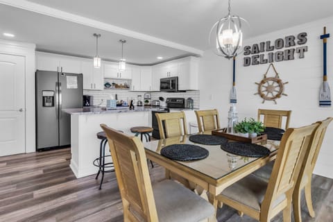 Dining area and kitchen