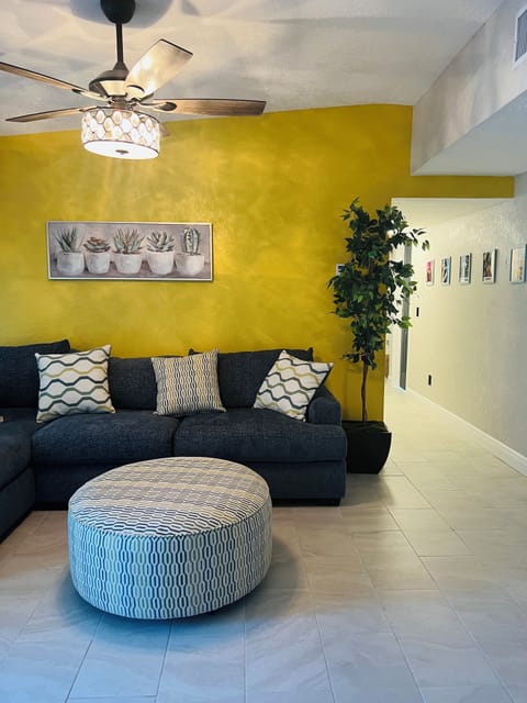 Living room and hallway