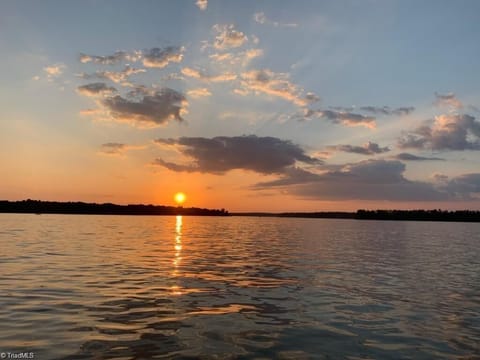 Sunset viewing from the patio, house, or dock.