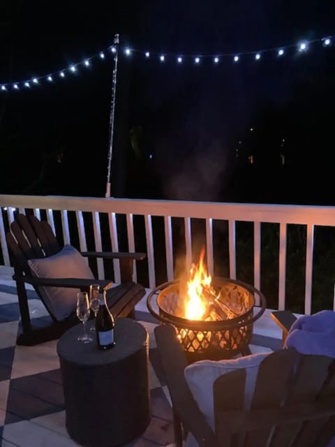 Enjoying the fire-pit under the stars!
