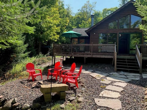 Firepit with seating area