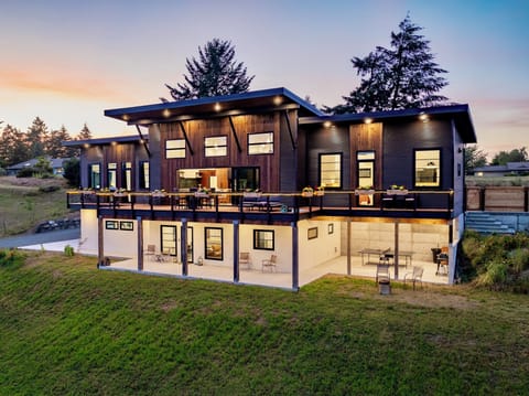 The upper level is The Modern Chalet. Lower level is a separate unit. Rent both for total privacy