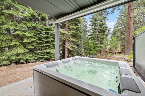 Private hot tub is available year round