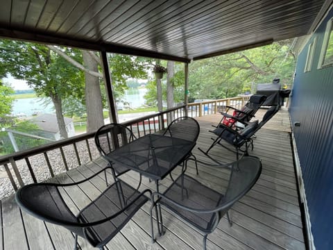 Lake view deck always has nice cools breeze!