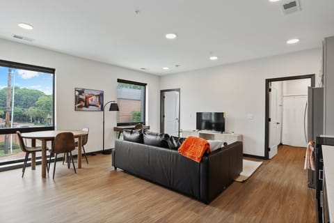 Deluxe Apartment | Living area | 42-inch Smart TV with digital channels