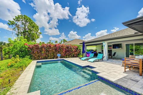 North Port Vacation Rental | 3BR | 2BA | 1 Step Required | 1,619 Sq Ft