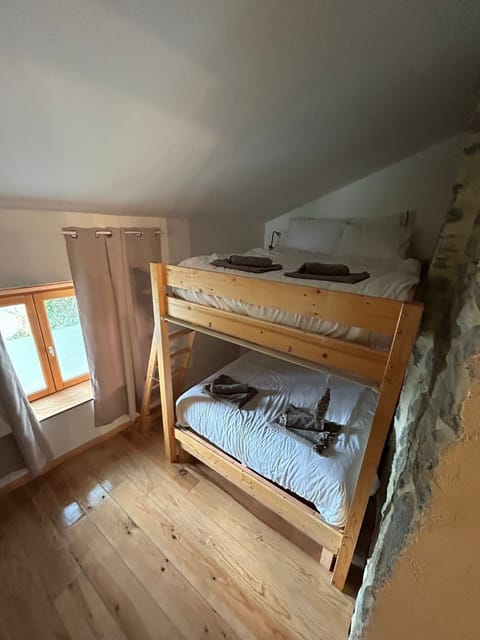 Bedroom 3 is double 140cm bunk beds