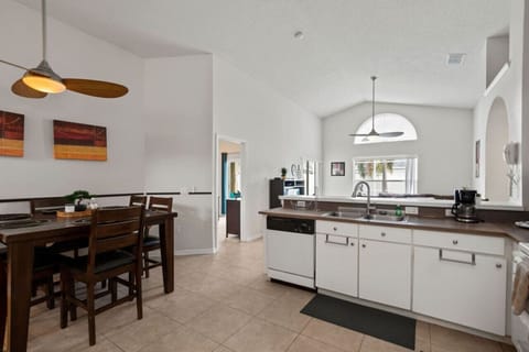 Spacious cooking and dining area