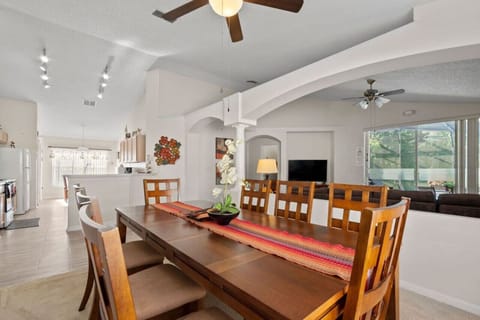Open concept dining area