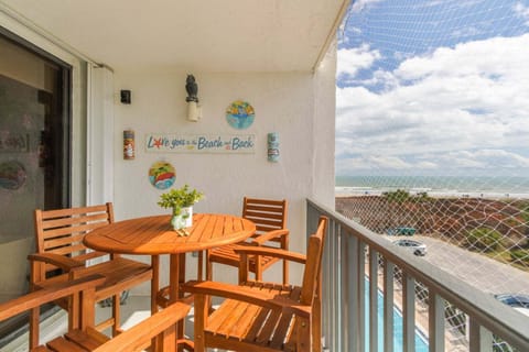 Stunning oceanside private balcony with seating