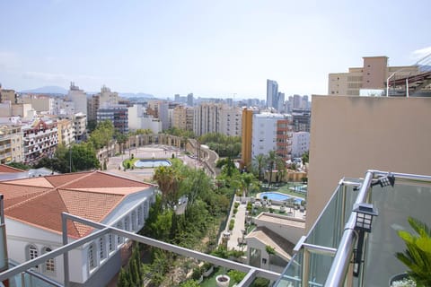 Views from the terrace of the Borumbot penthouse in Calpe