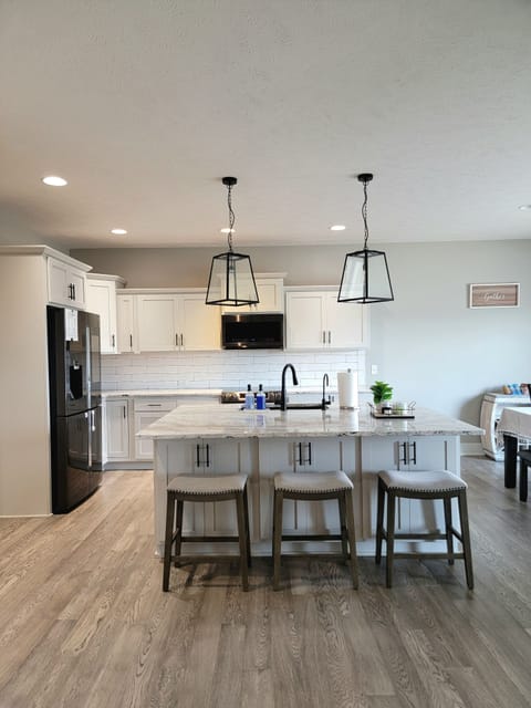 Large kitchen with big island
