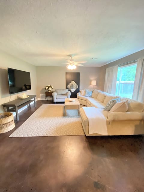 Living Room with 70" TV