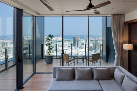 Premium Suite, Non Smoking, City View | Balcony view