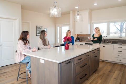 Full kitchen - pantry contains microwave, crockpots and room for storage. 