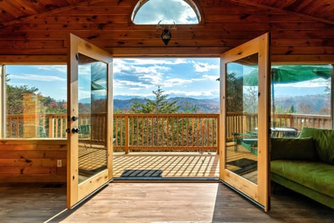 Step out onto our deck for morning coffee and our ever changing mountain views