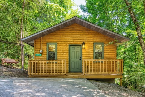 Front of cabin, keyless entry!