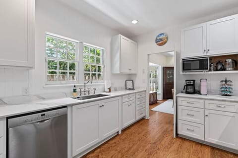 Bright kitchen with windows and natural light